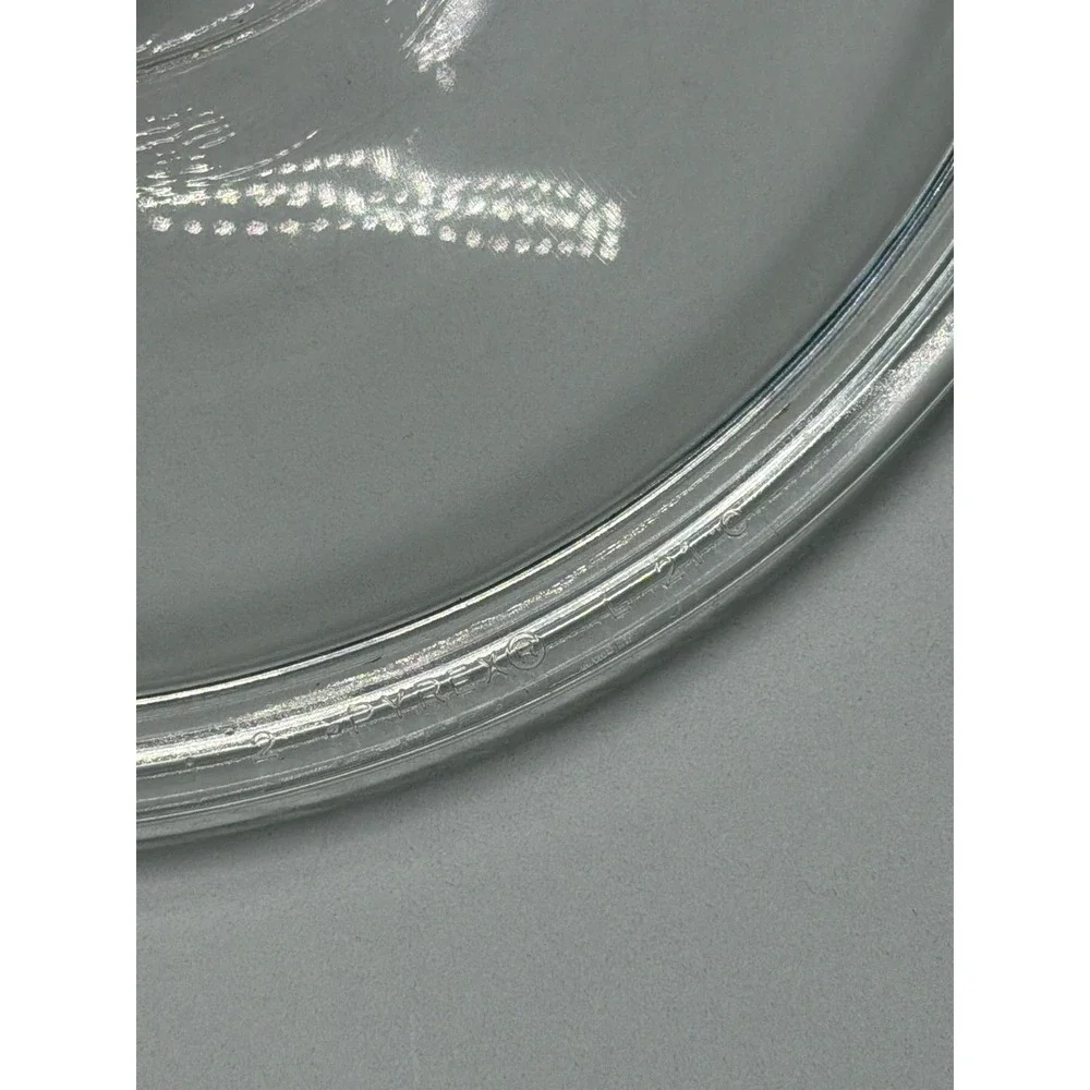 Pyrex L-21-C‎ Glass Pot Lid With Handle Clear Cooking Replacement